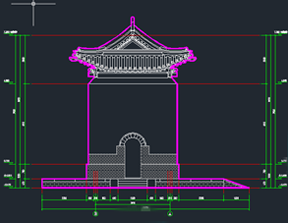 CAD建筑立面圖實例5
