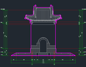 CAD建筑立面圖實例6
